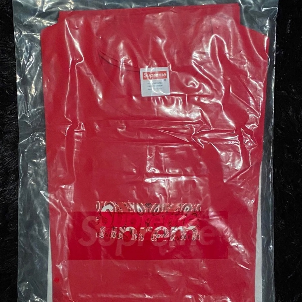 Supreme Red Bandana Tee